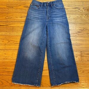 Madewell wide leg crop denim